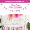 Pink Rose Gold Birthday Decorations | Happy Birthday Banner Paper Fans Party Supplies for Girls