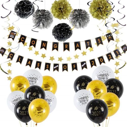 Dekorationen für Abschlussfeiern | 2022 Jubiläums-Abschluss Grad Party Supplies Großhandel