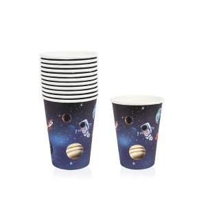 Gobelets en papier en gros | Décorations de fête sur le thème de la planète univers