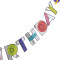 Happy Birthday Banner Partydekorationen für Jungen und Mädchen | Rakete und Raumschiff-Banner