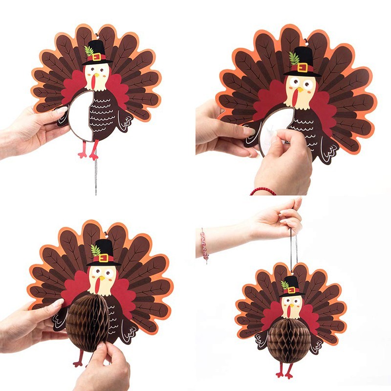 how to use the Paper Turkey Honeycomb