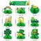 St.Patrick's Day 3D Tischdekoration Großhandel | Shamrock Leprechaun Green Honeycomb Mittelstücke