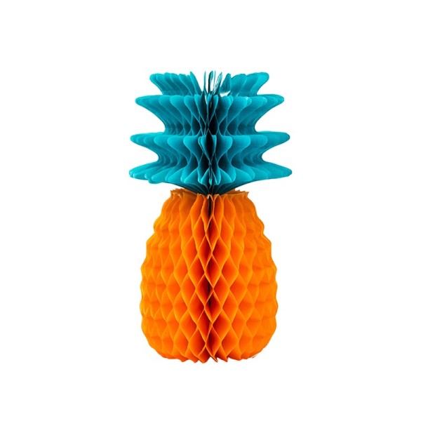 Fruit Tissue Honeycomb Ball | Pineapple Paper Honeycomb for Hanging Summer Party Decorations