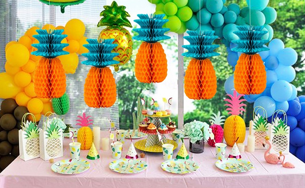 pineapple honeycomb decorations