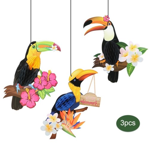 Tukan Waben | Zubehör für Sommergeburtstagsfeiern | Hawaiian Party Tropical Bird Dekoration Großhandel