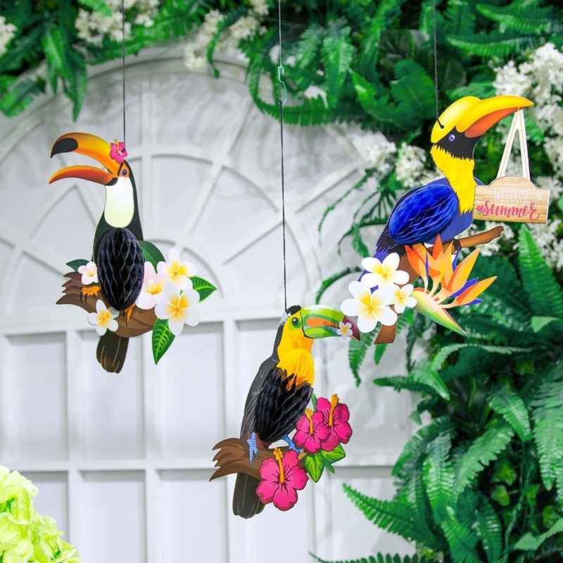 toucan honeycomb decoration