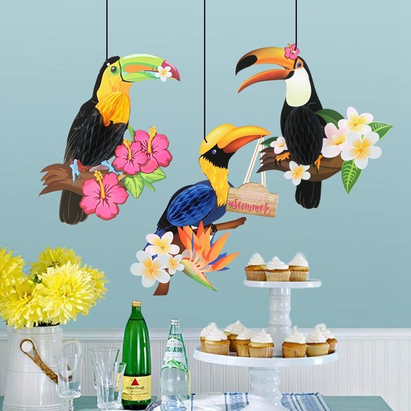 toucan honeycomb decoration