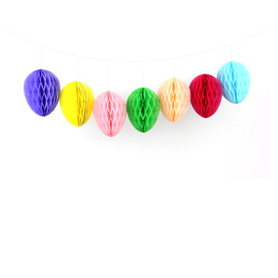Easter Eggs Paper Honeycomb Balls | Easter Party Decorations| Happy Easter Party Supplies Wholesale