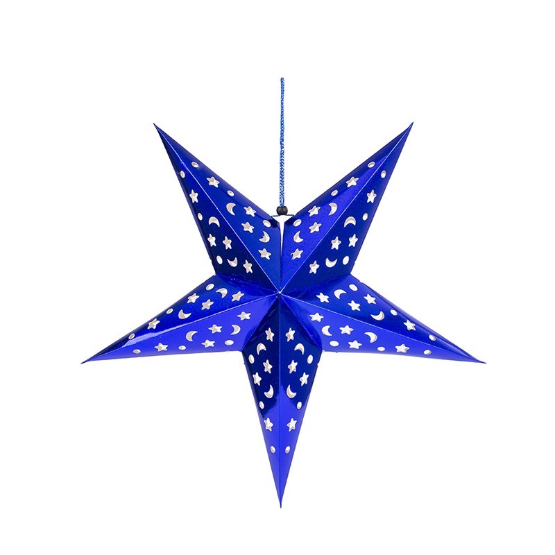 blue Paper Star Lanterns