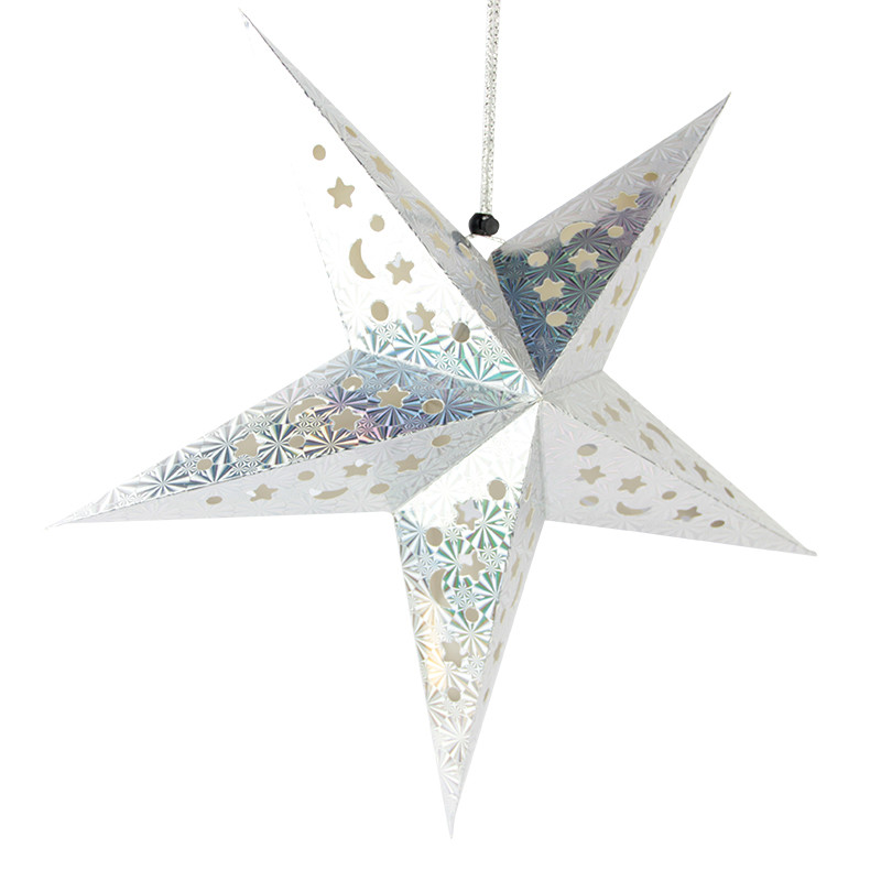 sliver Paper Star Lanterns