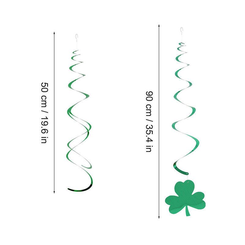 size of the hanging swirls party decoration