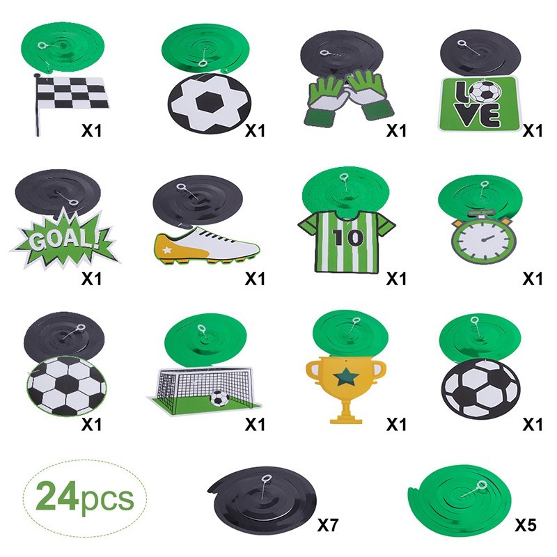 details of the soccer party supplies