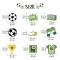 Soccer Themed Hanging Foil Swirls Decorations | Boys Kids Birthday Party Decorations Wholesale