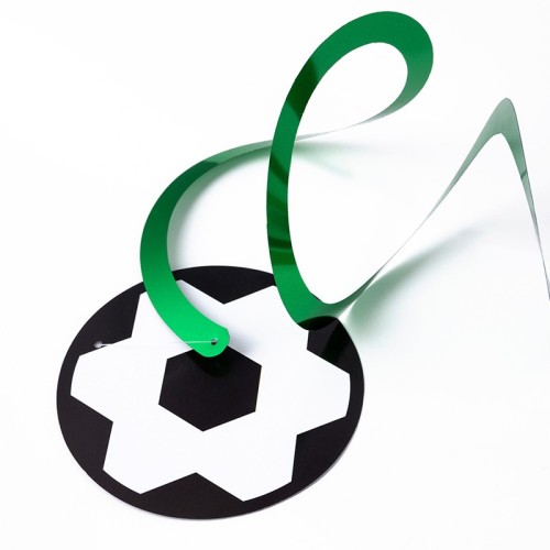 Décorations de tourbillons suspendus sur le thème du football | Garçons Enfants Décorations De Fête D'anniversaire En Gros