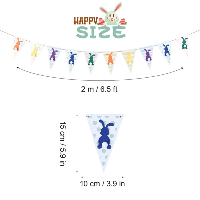 Size of Easter Banner Decorations