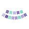 Happy Birthday Banner | Mermaid Party Decorations for Kids Girl Birthday Party Supplies Wholesale