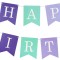 Happy Birthday Banner | Mermaid Party Decorations for Kids Girl Birthday Party Supplies Wholesale