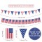 4th of July Patriotic Party Banner Decorations Wholesale | Red Blue White USA American Flag