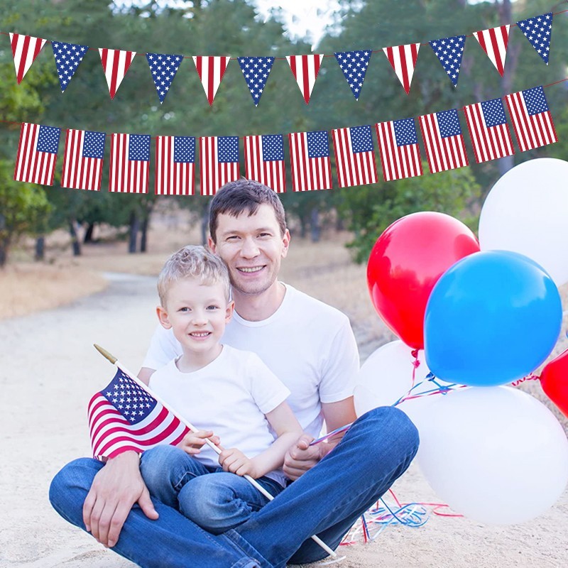 American flag 4th of July banners