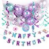 Wholesale Mermaid Birthday Banner | Mermaid Themed Party Decorations Supplies for Girls Birthday