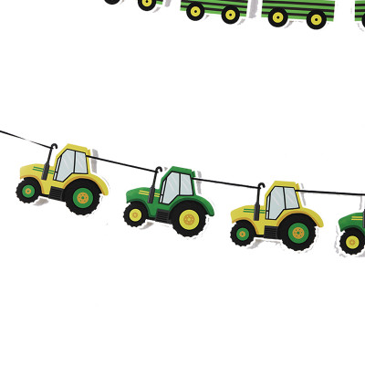 Tractor Themed Birthday Party Decorations | Hanging Happy Birthday Banner Party Supplies Wholesale
