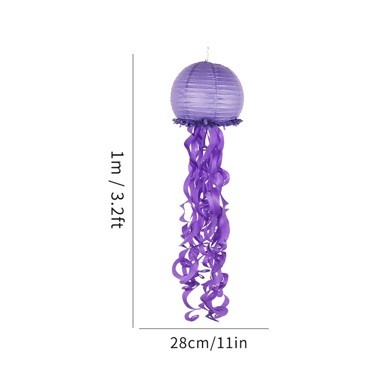size of the jellyfish paper lanterns