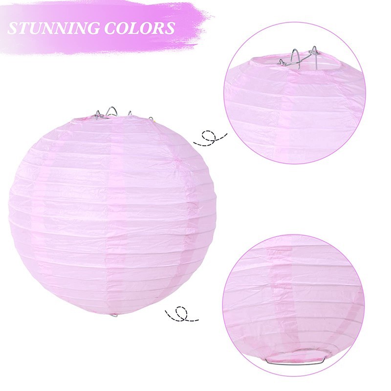 details of pink paper lantern