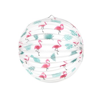 Paper Lanterns for Birthday Luau Summer | Tropical Pink Flamingo Party Decorations Wholesale