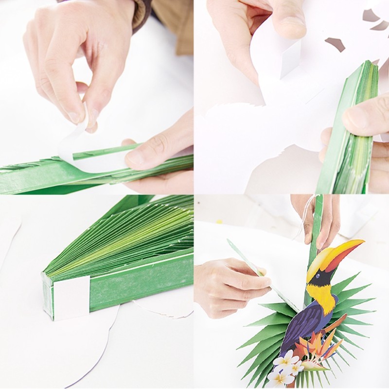 assemble paper fans