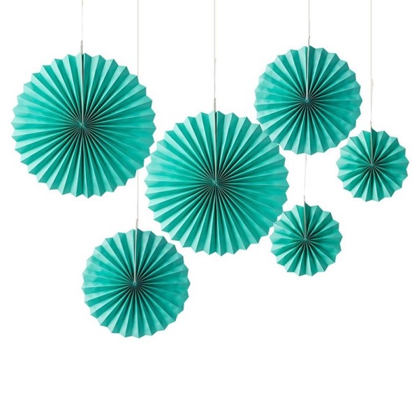 SUNBEAUTY Hanging Paper Fans Set Wholesale | Birthday Wedding Home Party Hanging Decorations