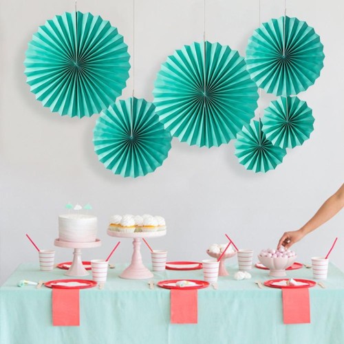 JOYEET Ventilateurs en papier suspendus en gros | Décorations suspendues pour anniversaire, mariage, fête à la maison