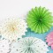 Wholesale Gold Dot Paper Fans Decorations for Wedding Bridal Shower Birthday Party