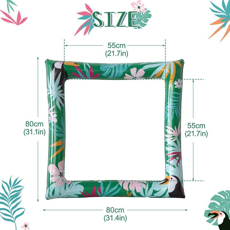 size of party photo booth frame