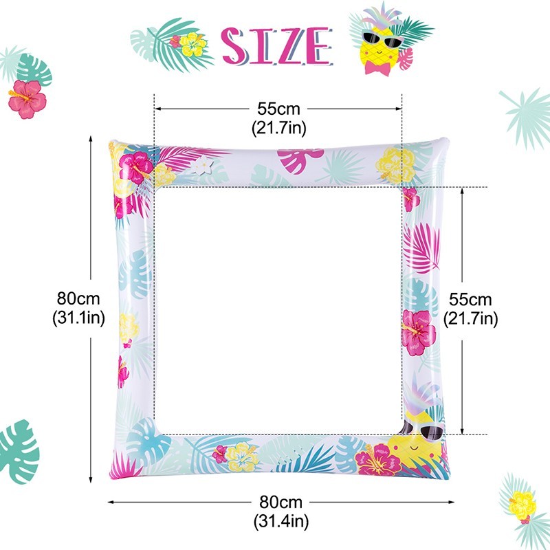 size of party photo booth frame