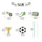 Disposable Paper Straws for Kids Birthday Party Supplies | Soccer Themed Tableware Wholesale