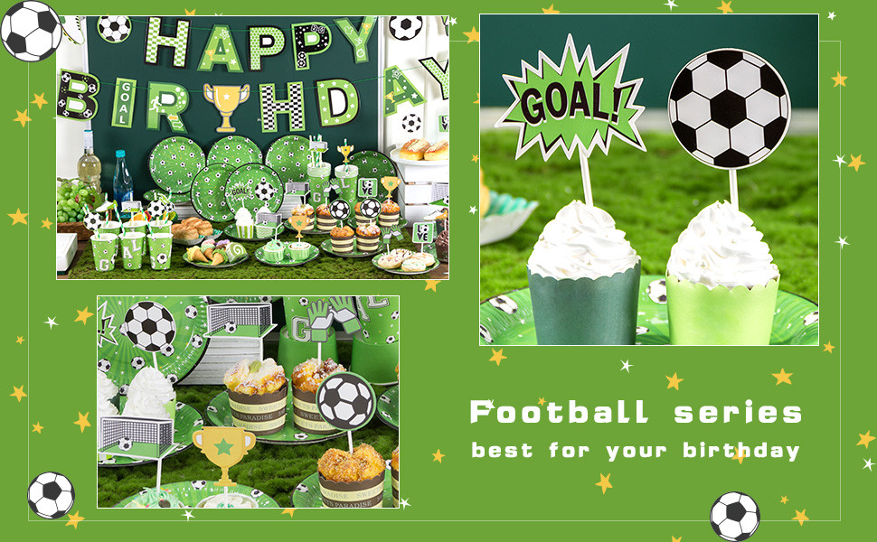 soccer party decorations