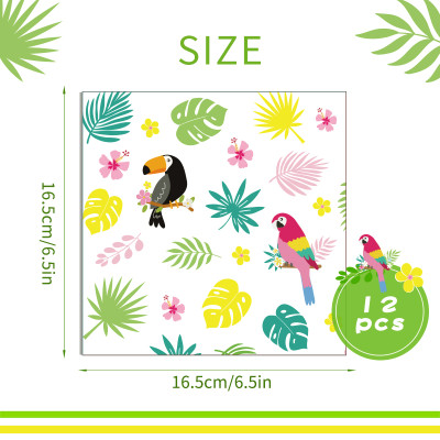 Disposable Party Napkins Wholesale | Luau Party Tableware | Hawaii Party Tropical Birds Supplies