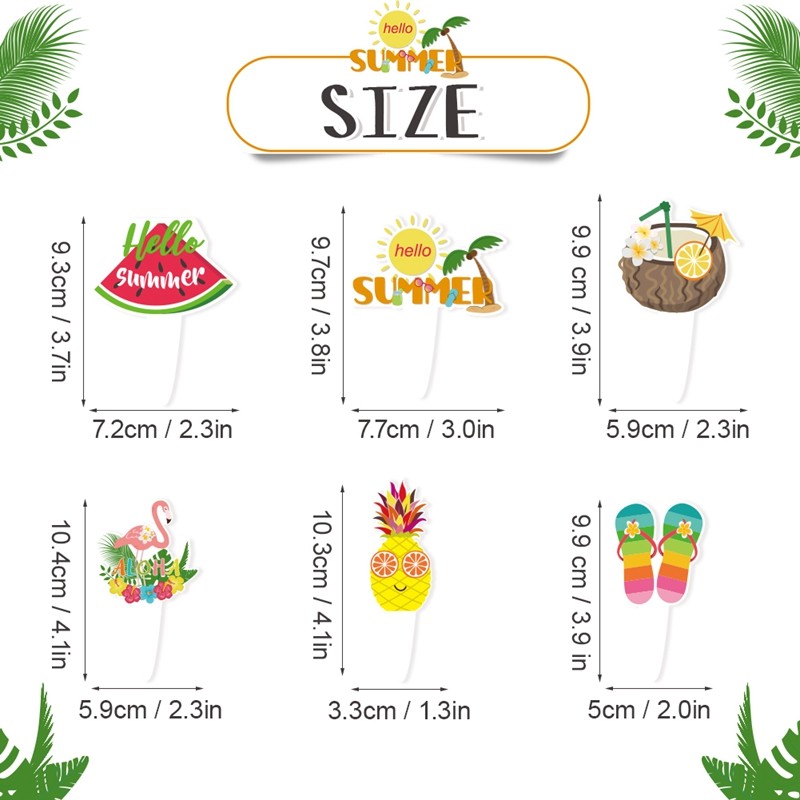 size of Cake Toppers