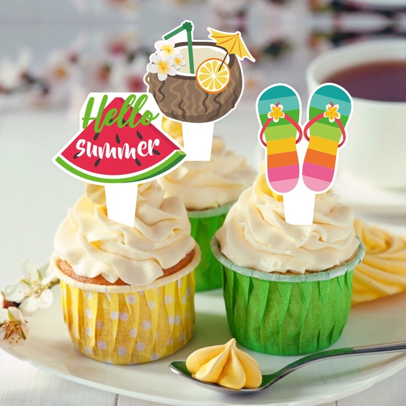 Summer Party Cake Toppers
