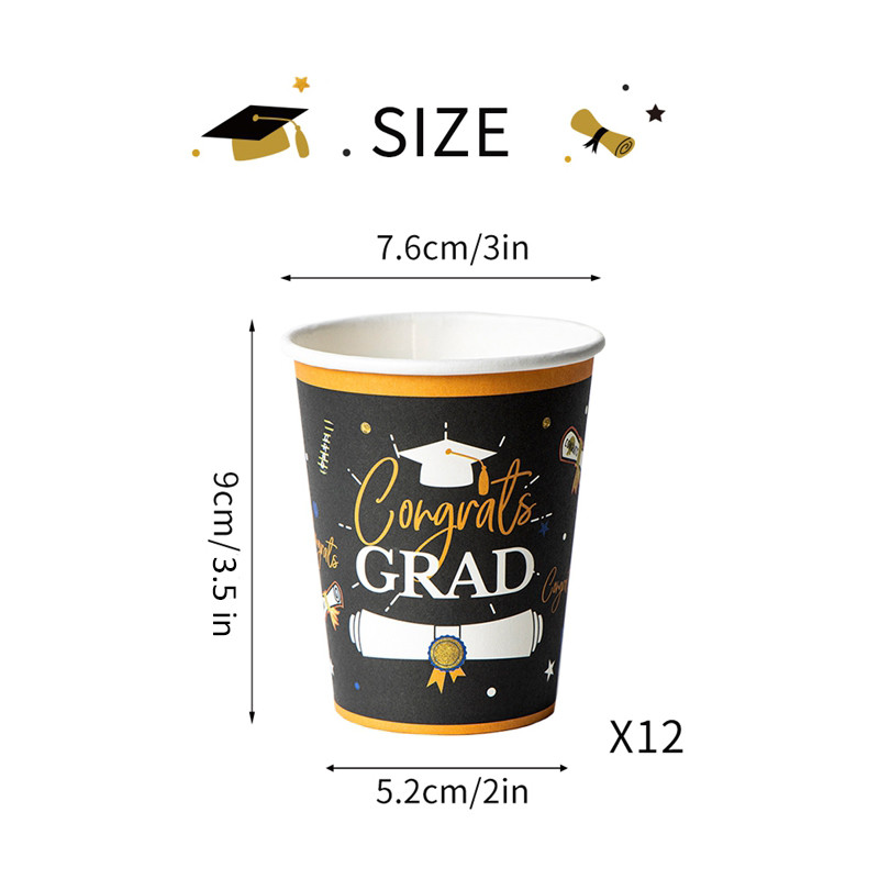 size of the paper cups