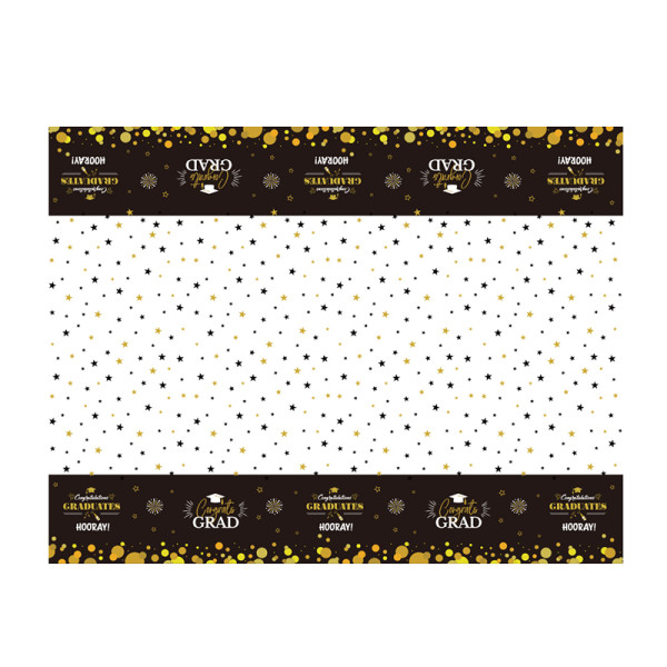 Graduation Tablecloths Table Cover Plastic Tablecloth for Graduation Party Decorations Supplies