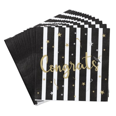 Wholesale Printed Paper Napkins | Decorative Paper Napkins for Graduation Party Decorations