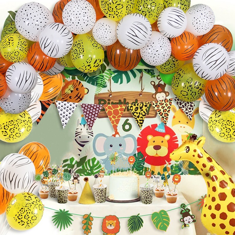 animal party decorations kit