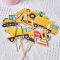 Wholesale Party Paper Cake Toppers | Construction Themed Kids Birthday Party Decorations Supplies