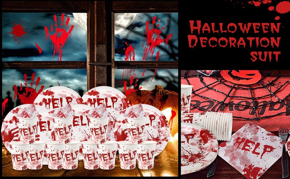 Halloween party tableware