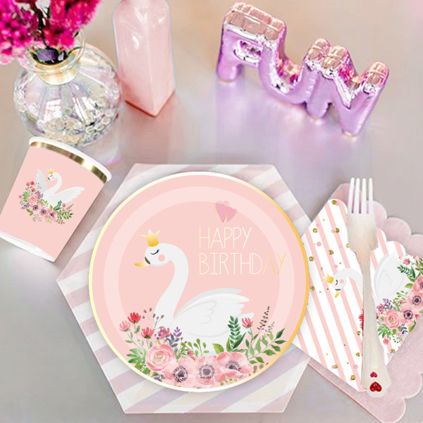 Wholesale Disposable Paper Cups | Swan Disposable Coffee Cups for Wedding, Birthday Party