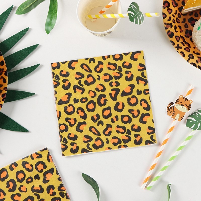 Leopard napkin