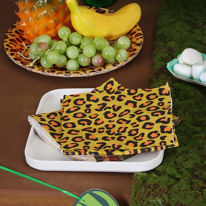 Leopard napkin