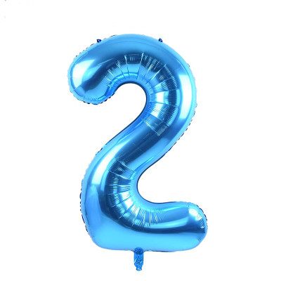 Blue Number Balloons for Happy Birthday Party Decorations | Foil Birthday Balloons Wholesale