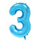 Blaue Zahlenballons für Happy Birthday Party Dekorationen | Foliengeburtstagsballons Großhandel